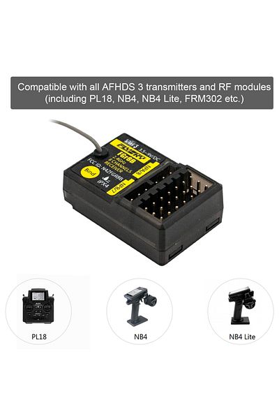 Choice FGR8B FLYSKY FGR8B 2.4GHz 8CH Receiver PWM/ PPM/ i-bus Output for AFHDS3 Transmitters RF Modules PL1