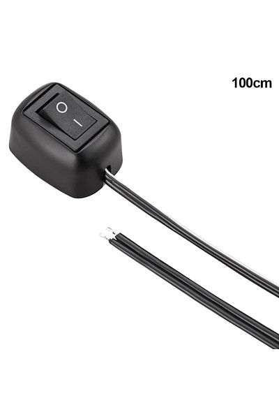 Choice 100cm Universal Car Switch Paste Type Toggle Switch with Cable 60cm/100cm DC 12V for Fog Ring Drive