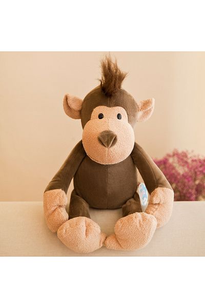 Choice 25cm Coffee Stuffed Plush Animals Toys Soft Dolls Jungle Lion Elephant Tiger Dog Fox Monkey Deer Chi