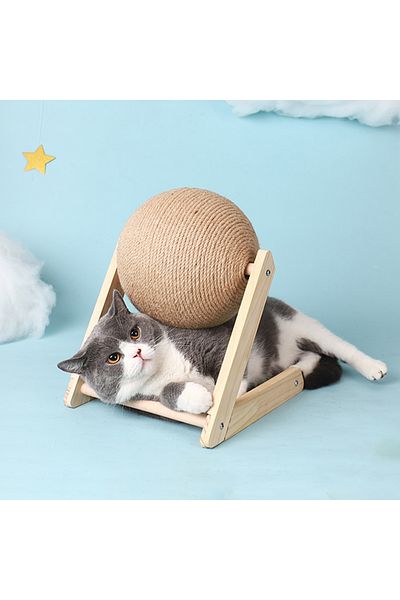 Choice Big L type Cat Scratching Ball Toy Kitten Sisal Rope Ball Board Grinding Paws Toys Cats Scratcher We
