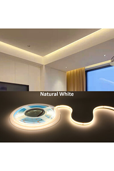 Choice 2m Natural White 4000K FOB COB LED Strip Lights 12V 2M 3M 5M High Density Flexible Diode Tape Light