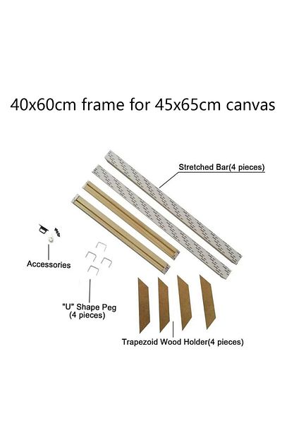 Choice 40x60cm 30x40 40x60 50x70cm Canvas Frame Wooden Frames Wooden Photo Oil Painting Canvas Diamond Pain