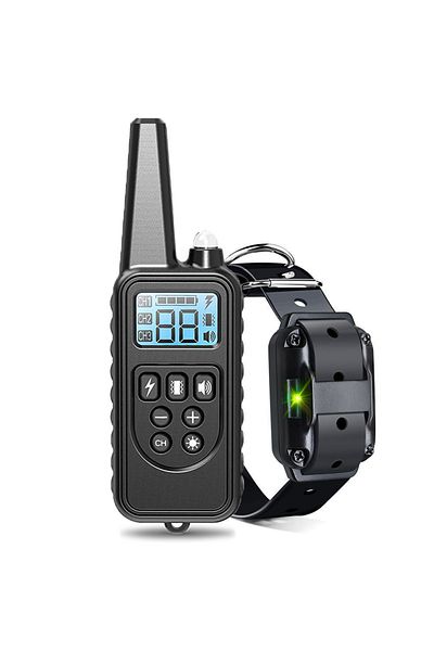Choice Uk Plug For 1 Dog Black Electric Dog Training Collar Detachable Bark Rechargeable Anti Barking Shoc