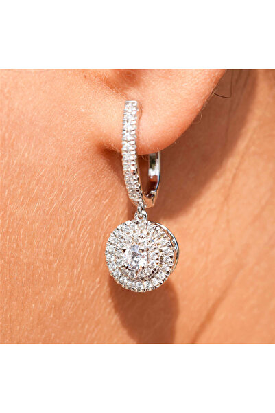Choice E1472 Huitan New Wedding Trend Eternity Earrings for Women Full Bling ...