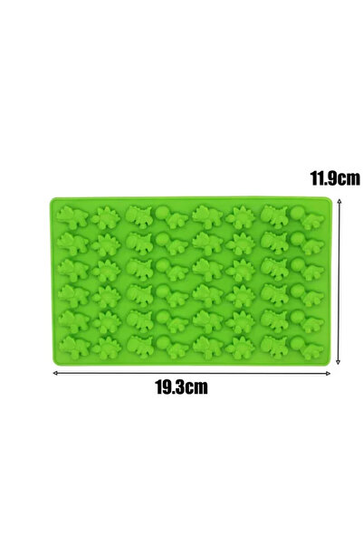 Choice قالب دب غائر طويل أخضر اللون من السيليكون للشوكولاتة مع قطارة، يمكنك ص...