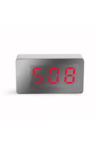 Choice Red 7*4cm Digital Alarm Clock TEMP Date 3 Alarms Power-off Memory Table Clock USB Powered Always On