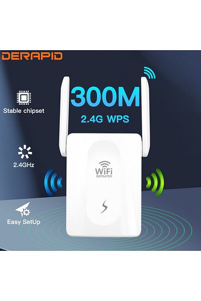 Choice US PLUG 300Mbps WiFi Repeater 2.4Ghz Router Wireless Booster Long Range Amplifier Network Extender F
