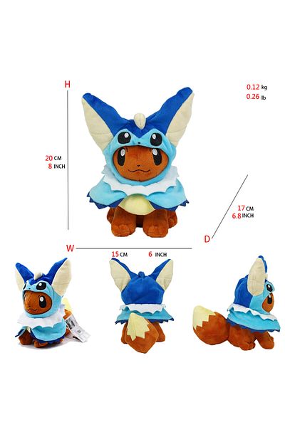Choice Vaporeon Eevee Cos Umbreon Espeon Jolteon Flareon Glaceon Vaporeon Sylveon Leafeon Plush Toy Stuffed