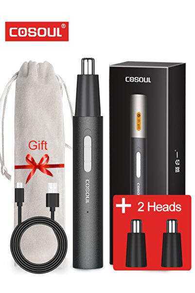 Choice ماكينة حلاقة شعر الأنف الكهربائية القابلة لإعادة الشحن برأسين، ماكينة ...