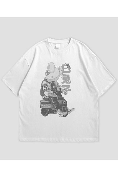 SVART WEAR Μπλουζάκι WHITE RABBIT Oversize
