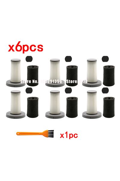 Choice 6 pcs HEPA Filter Replacement For Xiaomi Deerma DX700 DX700S Vacuum Cleaner HEPA Filter Cleaning Bru
