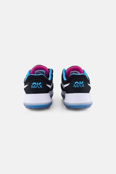 Nike Kids Boy Air Max Motif Lace Up Training Shoes, Black Combo