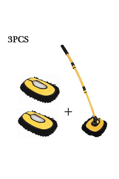 EAFC 1pcs Brush Car Cleaning Brush Car Cleaning Tools Telescoping Long Handle Cleaning Mop Chenille Broom
