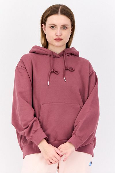 adidas Women Sportswear Fit Long Sleeve Outdoor Hoodie, Mauve