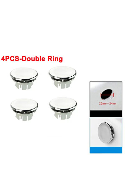 Choice 4 قطع - حلقة مزدوجة 4 قطع غطاء تصريف دائري للمطبخ والحمام وحوض الاستحم...