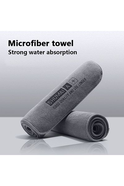 Choice Gray Car Wash High End Microfiber Towel Car Cleaning Drying Cloth Hemming Car Care Cloth Detailing W