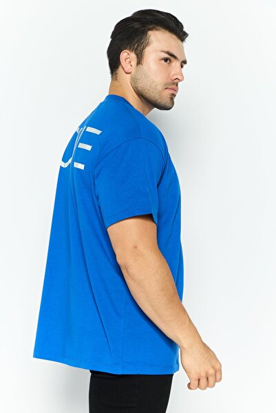 Esprit Men Crew Neck Short Sleeves Plain T-Shirt, Blue