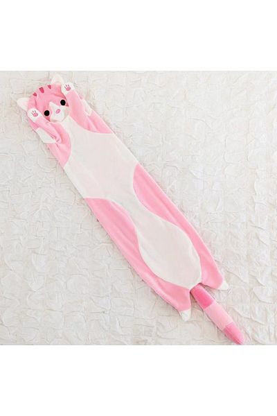 Choice 130CM Pink-Skin 50/70/90/110/130cm Funny Joy Cute Soft Long Cat Plush Toys Pause Office Nap Pillow B