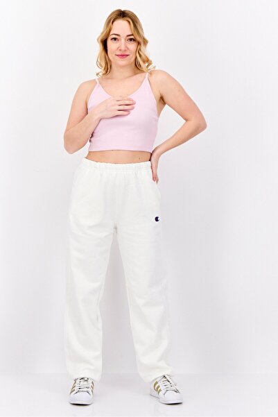 Champion Női sportruházat Fit márkalogós edzőnadrág, fehér