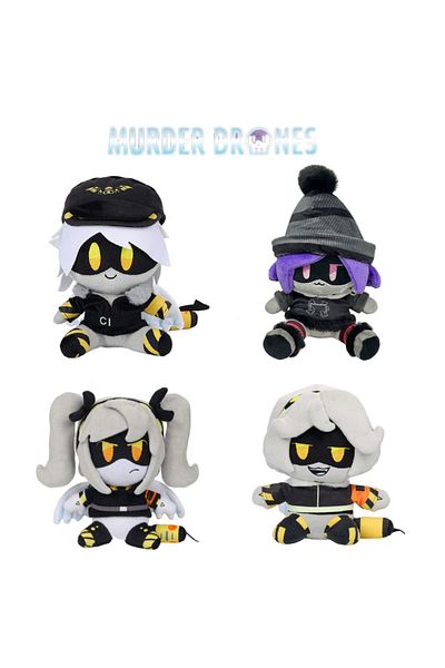 Choice 4PCS 25cm MURDER DRONES Plush Toys Cute N Plush Doll UZI Toy Cartoon Animation Character Plushie Dol