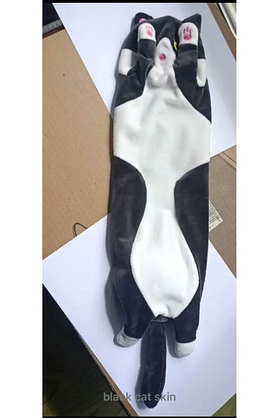 Choice 110CM Black-Skin 50/70/90/110/130cm Funny Joy Cute Soft Long Cat Plush Toys Pause Office Nap Pillow