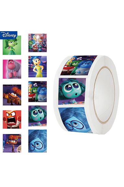 Choice 500PCS 500pcs/Roll Disney Inside Out Stickers Kawaii Anime Waterproof Pvc Laptop Decals Decoration S