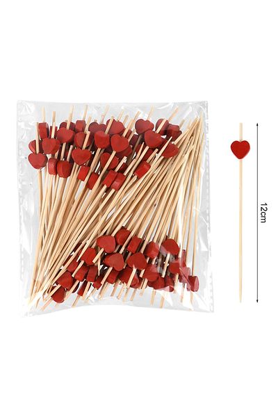 Choice A02 100pcs Disposable Bamboo Skewer Hawaiian Flamingo Pearl Cocktail Picks Buffet Food Fruit Forks F