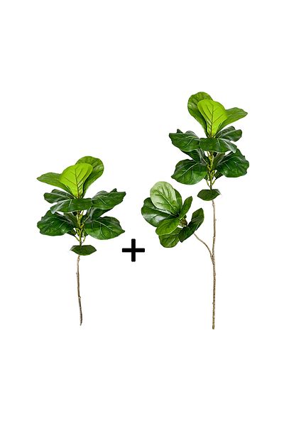 Choice 70cm and105cm 70-135cm Large Artificial Ficus Tree Fake Rubber Plants Branch Plastic Fiddle Leaves f