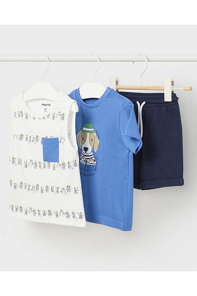MAYORAL Baby Boy T-Shirt Shorts Set of 3 1644