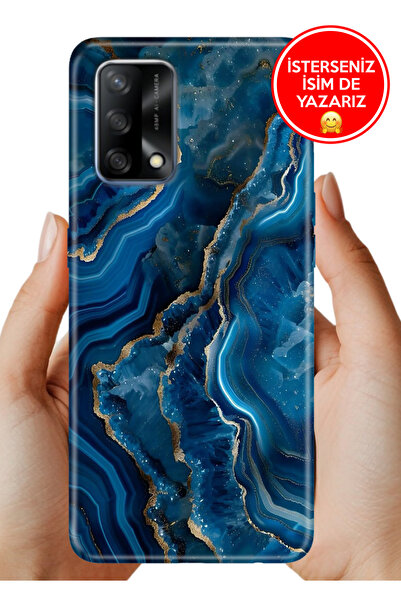 Cekuonline Oppo A74 4G Uyum Kılıf Ergonomik Resimli Desenli Silikon DarkAmetist