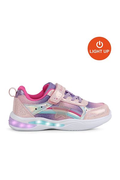 BUCKHEAD Pantofi pentru fete roz 3024 Stary Lighted-Anatomical