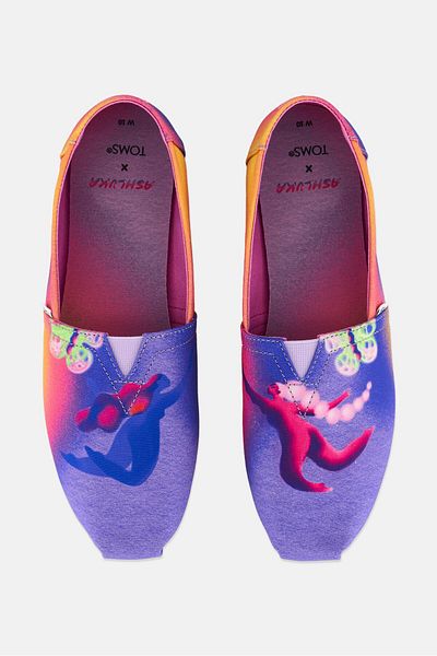 Toms حذاء نسائي سهل الارتداء، بنفسجي