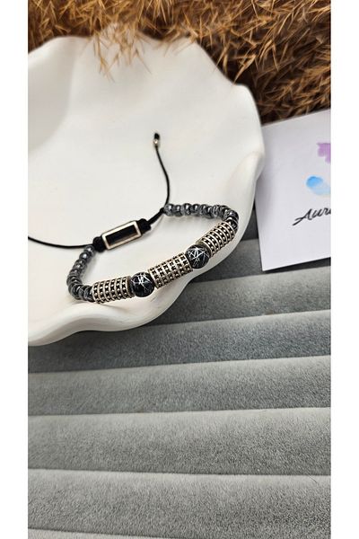 AURA Special Design Men's Natural Stone Bracelet
