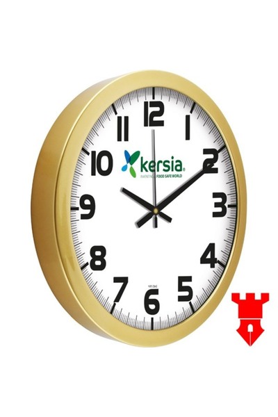 KALE PROMOSYON 35 CM Büyük Boy  METALİZE Plastik Duvar Saati 35 Cm Ev , Ofis ...