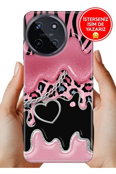 realme 11 4G Kılıf Rubber Esnek Silikon Tam Koruma Society Kalp