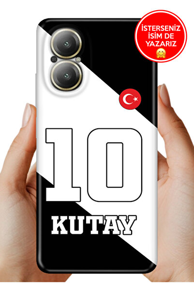 realme 12 Lite Kılıf Kişiye Özel İsim Yazılı Forma Tasarım Silikon Zigzag