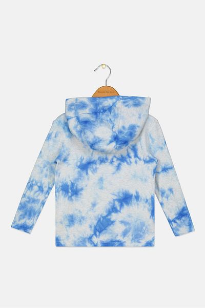 Andy & Evan Kids Boy Tie Dye Long Sleeves Hoodie, Multicolor