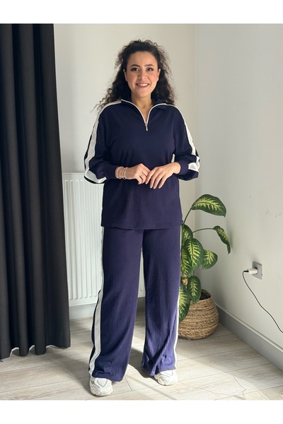 MODA ΓΥΝΑΙΚΕΙΟ ΣΕΤ ΜΕΓΑΛΟΥ ΜΕΓΕΘΟΥΣ ΦΟΡΜΑ ΚΑΜΙΣΟΛΑ ΜΕ ΛΕΥΚΟ ΡΙΓΕ ΕΜΠΡΙΜΕΝΟ ΒΑΜΒΑΚΙ