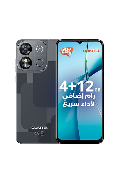 oukitel هاتف C57 PRO ثنائي الشريحة أسود 4+12 جيجابايت ذاكرة وصول عشوائي 128 جيجابايت 4G LTE