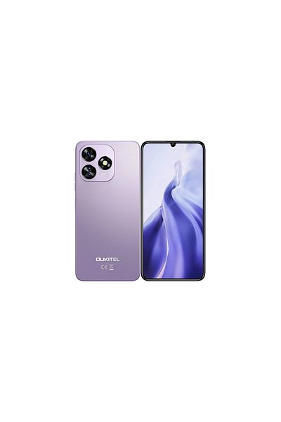 oukitel هاتف C51 ثنائي الشريحة باللون الأرجواني، 8+16 جيجابايت رام، 256 جيجابايت، 4G LTE