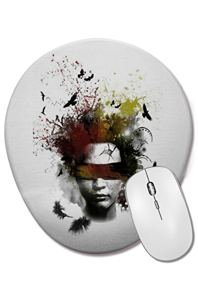 BASKI DÜNYASI Οβάλ ποντίκι με υποστήριξη καρπού Ninguem