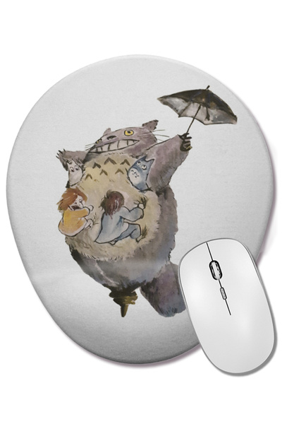 BASKI DÜNYASI Το Totoro Takes Flight οβάλ ποντίκι με υποστήριξη καρπού