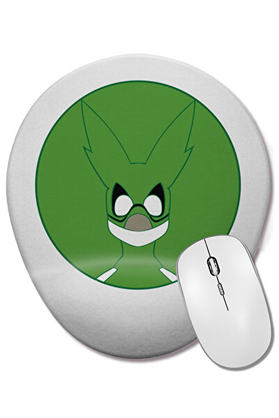 BASKI DÜNYASI Mouse Pad oval Boku No Hero cu suport pentru încheietura mâinii