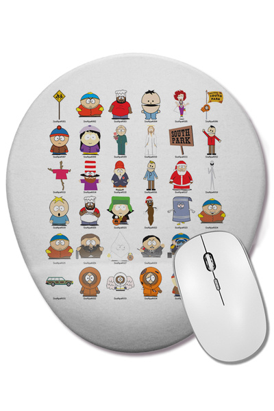 BASKI DÜNYASI South Park Kenny Cartman Broflovski Οβάλ ποντίκι με υποστήριξη ...