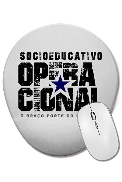 BASKI DÜNYASI Mouse Pad oval cu suport pentru încheietura mâinii