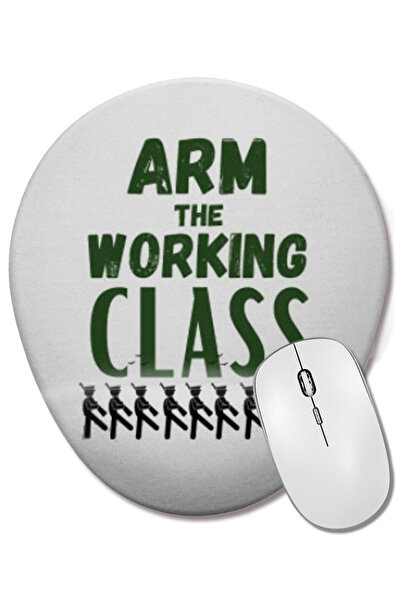 BASKI DÜNYASI Arm The Working Class - Mouse Pad oval cu suport pentru încheie...