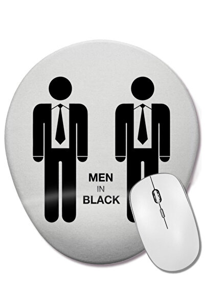 BASKI DÜNYASI Οβάλ ποντίκι με ρελαντίνη χρώματος μαύρου χρώματος με ελαφριά υ...