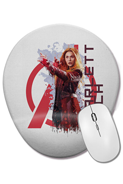 BASKI DÜNYASI Mouse Pad oval Avengers Scarlet Witch cu suport pentru încheiet...