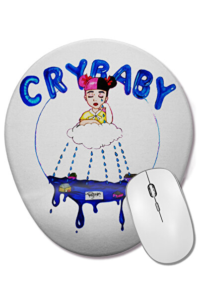 BASKI DÜNYASI Melanie Martinez Cry Baby Mouse Pad oval cu suport pentru înche...
