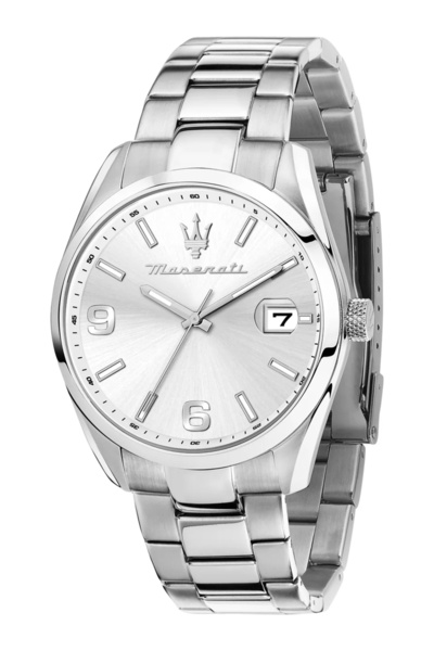 Maserati Ρ 8853151014   Ανδρικό ρολόι χειρός σε μεταλλικό χρώμα με οθόνη ημερ...